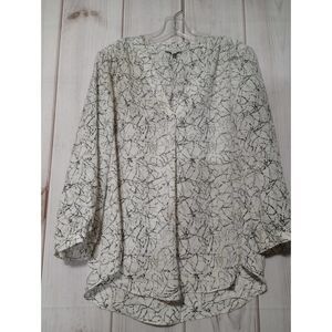 Alex and Lili Blouse Ladies Large semi Sheer